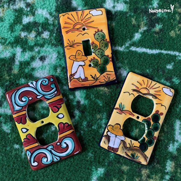 Other - 🚫SOLD•Ⓜ️🚫 Handmade Mexican Tile Outlet Cover
